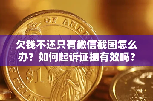 济南欠钱不还只有微信截图怎么办？如何起诉证据有效吗？