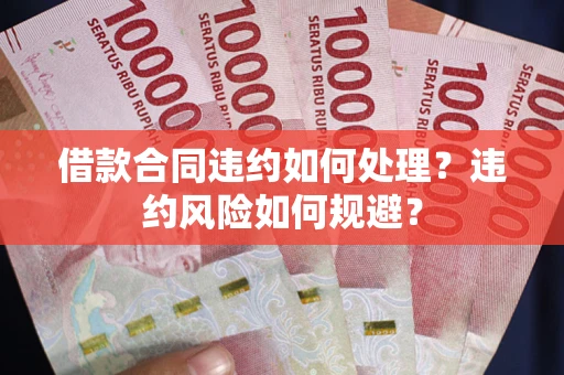 济南借款合同违约如何处理？违约风险如何规避？